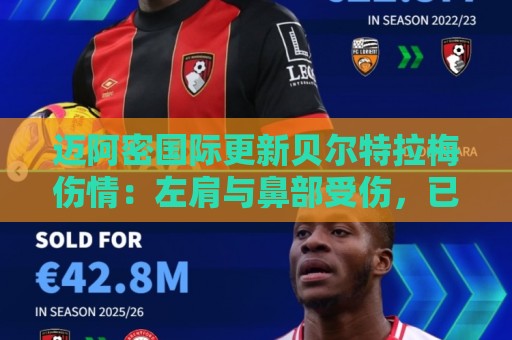 迈阿密国际更新贝尔特拉梅伤情:左肩与鼻部受伤,已出院返家 迈阿密国际更新贝尔特拉梅伤情:左肩与鼻部受伤,已出院返家